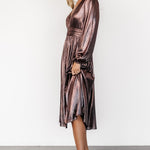 aisha shimmer dress bronze 772167