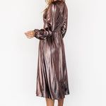 aisha shimmer dress bronze 828217