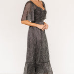 elea shimmer dress black 562845