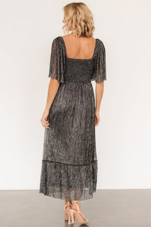 elea shimmer dress black 575619