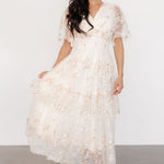eleanor embroidered midi dress cream floral 489874