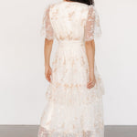 eleanor embroidered midi dress cream floral 955734