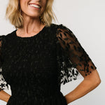 kendra embroidered dress black 663815