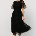 kendra embroidered dress black 725565