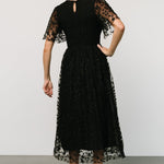kendra embroidered dress black 904356