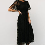 kendra embroidered dress black 909590